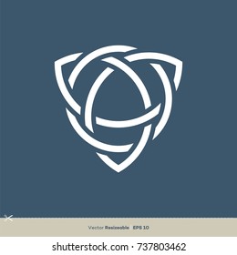 Trinity Celtic Ornamental Logo Template Illustration Design. Vector EPS 10.