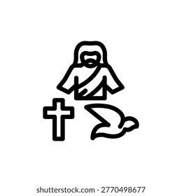 trinity icon design on white background