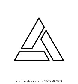 trinity icon design vector template