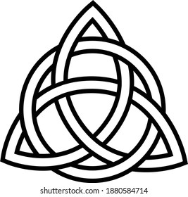 Trinity knot historic symbol vector