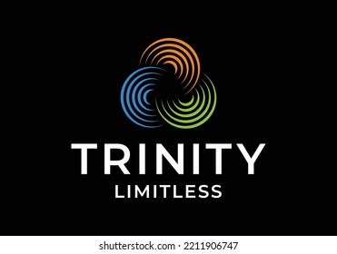 Trinity limitless logo icon design template