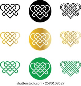 trinity love knot celtic heart symbols