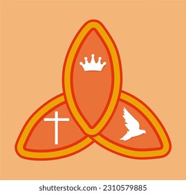 Trinity Sunday with beautiful background