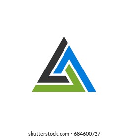 Trinity Triangle Logo Template Illustration Design. Vector EPS 10.