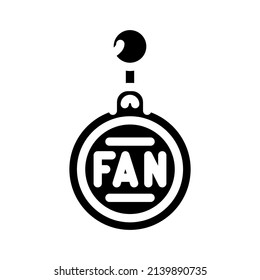 trinket accessory glyph icon vector. trinket accessory sign. isolated contour symbol black illustration