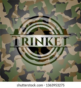 Trinket on camo texture