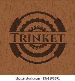 Trinket realistic wooden emblem