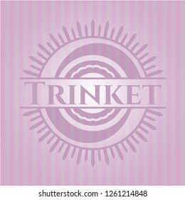 Trinket retro pink emblem