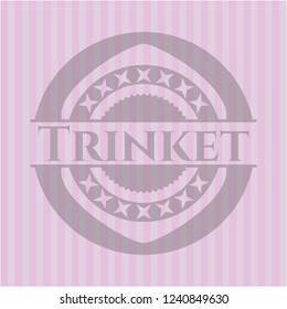 Trinket retro style pink emblem