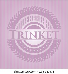 Trinket retro style pink emblem