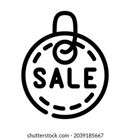 trinket sale line icon vector. trinket sale sign. isolated contour symbol black illustration