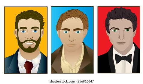 Trio of men.