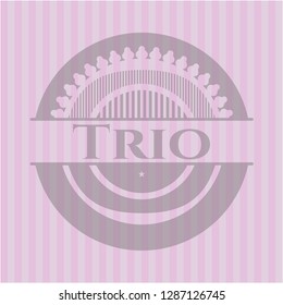 Trio pink emblem
