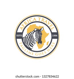 a trip to the African logo badge