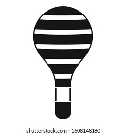 Trip air balloon icon. Simple illustration of trip air balloon vector icon for web design isolated on white background