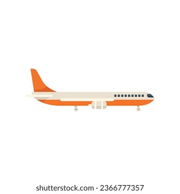 Trip airplane icon flat vector. Airport transfer. Travel hotel isolated