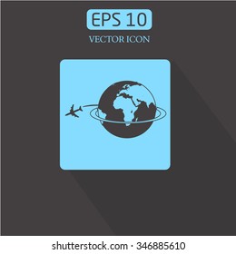 trip around the world icon