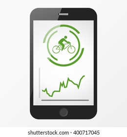 Trip assistant for bicyclist. Mobile application
