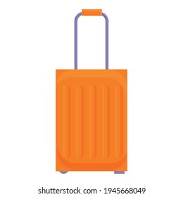 Icono de equipaje de viaje. Caricatura del icono del vector del equipaje de viaje para el diseño web aislado en fondo blanco