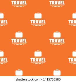 Trip bags pattern vector orange for any web design best