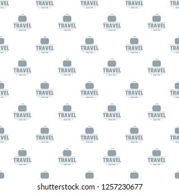 Trip bags pattern vector seamless repeat for any web design