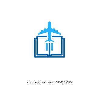 Trip Book Icon Logo Design Element