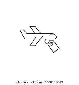 Trip booking logo template vector icon design