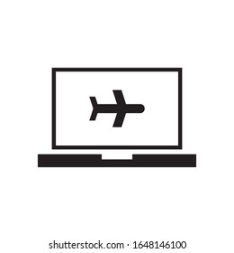 Trip booking logo template vector icon design