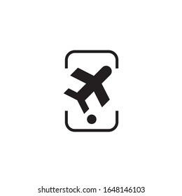 Trip booking logo template vector icon design