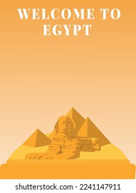 
trip to Egypt. vector travel poster