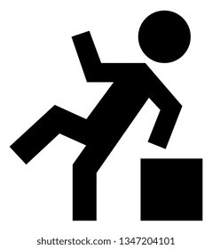 Trip And Fall Vector Icon