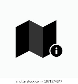 Trip Guide Icon. Journey Maps Symbol - Vector.