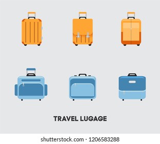 trip icon - luggage vector - vacation illustration