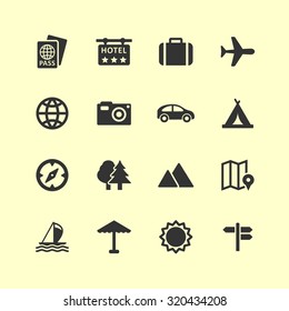 Trip icon set