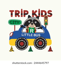 trip kids design cartoon vector illustration