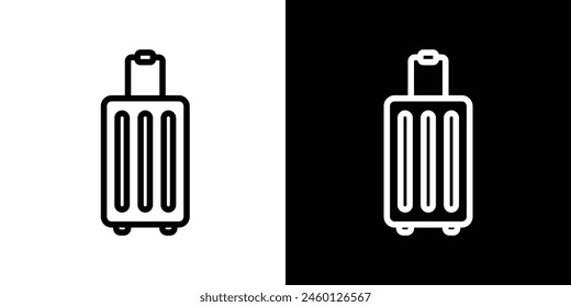 Conjunto de iconos del equipaje de viaje. Vector para maletas y maletas de viaje. Iconos para equipo de viaje y carros.