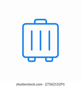 trip luggage icon sign vector