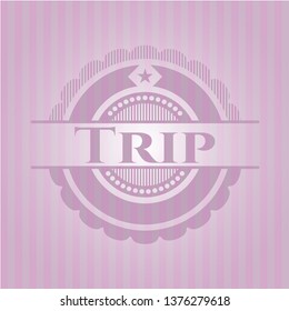 Trip realistic pink emblem