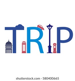 Trip world-Vector illustration
