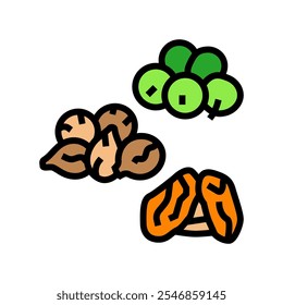 triphala ayurveda color icon vector. triphala ayurveda sign. isolated symbol illustration