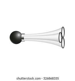 Triple air horn in black and white design