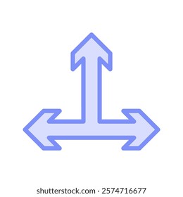 Triple Arrow duotone line icon , vector, pixel perfect, illustrator file