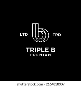 Triple B Bbb Letter Logo Icon Stock Vector (Royalty Free) 2164818307 ...