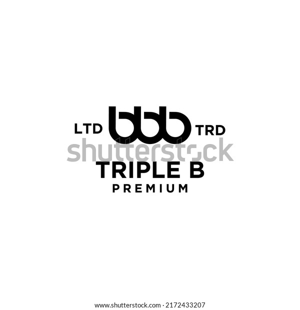 Triple B Bbb Letter Logo Icon Stock Vector (Royalty Free) 2172433207 ...