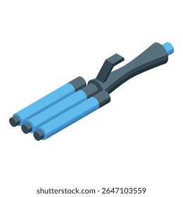 Triple barrel curling iron creating trendy waves for a stunning hairstyle transformation