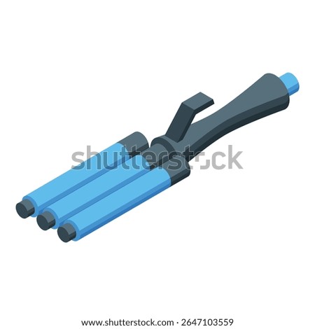 Triple barrel curling iron creating trendy waves for a stunning hairstyle transformation