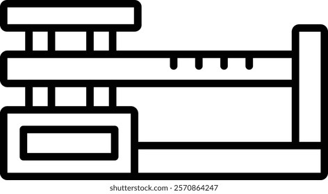 Triple Beam vector icon. Can be used for printing, mobile and web applications.