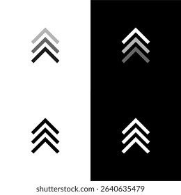 Triple A black and white logo icon vector