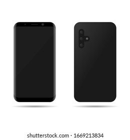 Triple camera phone. Smartphone with three cameras