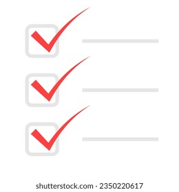 Triple check checklist image. Clipart image